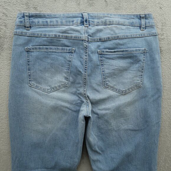 D. Jeans Women's Size 14 Blue High-Rise Straight Denim 31" Inseam Stretch - Picture 13 of 16